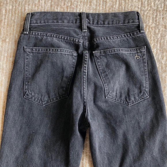 Rag And Bone Dark Wash Straight Leg Tapered Denim Jeans Embroidery 23 RRP$425 - Picture 10 of 13